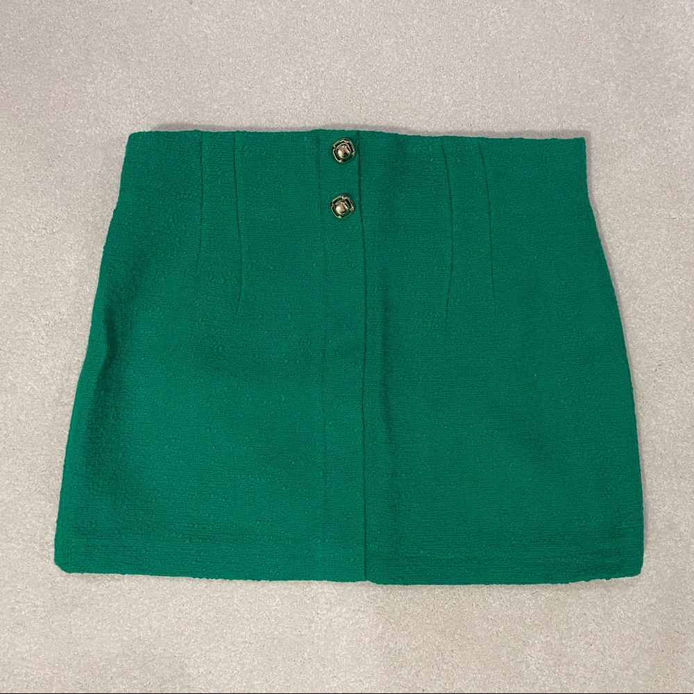 Green Zara Mini Skirt